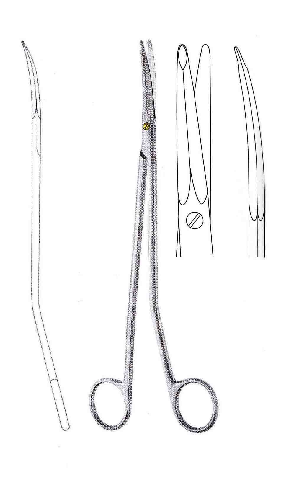 ALTIN SAPLI MAKAS 23CM EĞRİ